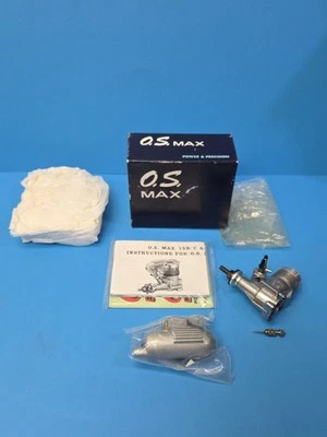 New In Box Old Stock VINTAGE OS MAX 15 R/C Model AIRPLANE ENGINE With Muffler - Image 1 of 4