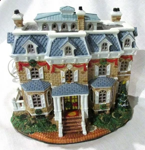 Lemax Carole Towne Collection 2007 Casa de Navidad Iluminada Mansión Usada en Excelente Condición - Imagen 1 de 11