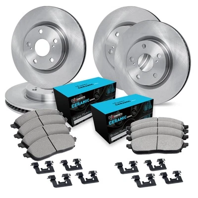 For Dodge Magnum 06-08 eLINE Series Front & Rear Brake Kit w Ceramic Pads Foto 1 de 3