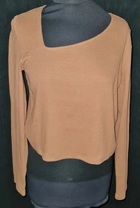 Tom Tailor Denim Short Women's Long Sleeve Shirt, Brown - Picture 1 of 2