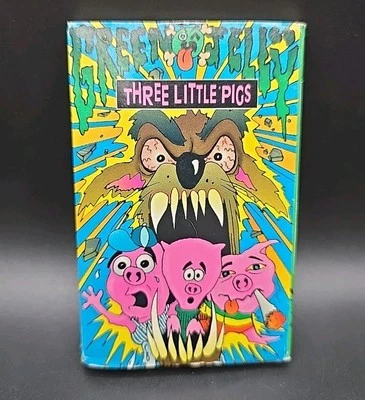 Green Jelly "Three Little Pigs" And "Obey The Cowgod" Rare Cassette Tape Single. - Image 1 of 4