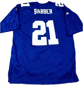 Vintage New York Giants Jersey Men XL Blue Tiki Barger Shirt Reebok Y2K 2000s * - Picture 1 of 13