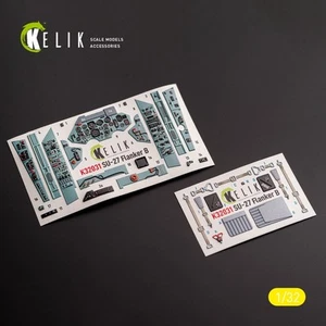 1:32 Sukhoi SU-27 - Calcomanías interiores 3D para kit trompetista KeliK K32031 - Imagen 1 de 19