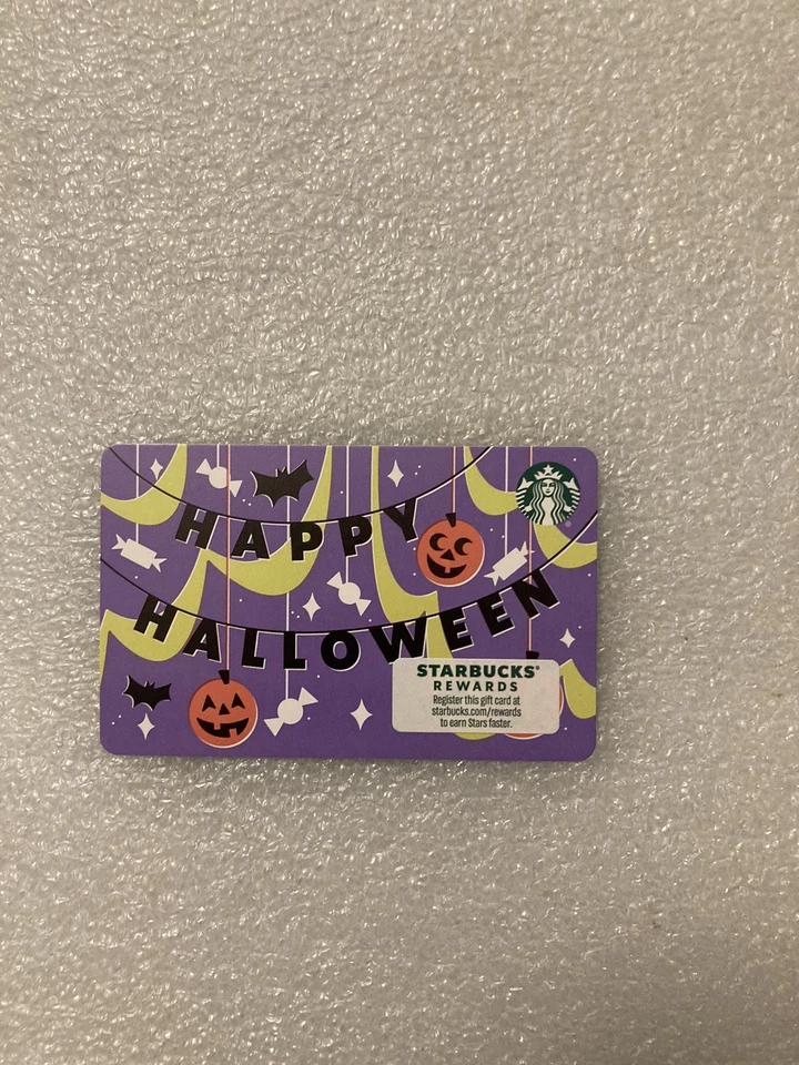 2024 STARBUCKS “HAPPY HALLOWEEN” GIFT CARD NO VALUE / NO BALANCE / COLLECTIBLE - Image 1 of 1