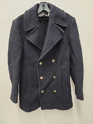 Chaquetón Gloverall Vintage Para Hombre Talla 36 Negro Lana Algodón Rayón Hecho en Inglaterra Foto 1 de 4