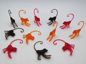1961 Zoo Piks Monkey Cocktail Picks Drink Hangers Markers Sonic Barware 12 pc - Picture 1 of 4