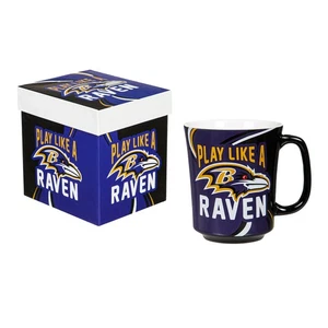 Baltimore Ravens, 14oz Ceramic Cup of Awesome with Matching Box - Picture 1 of 3