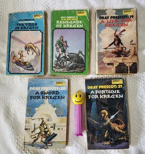 5 Dray Prescott KREGEN: 12, 13, 19-21 VTG Sci-Fi Book Lot Alan Burt Akers DAW - Picture 1 of 5