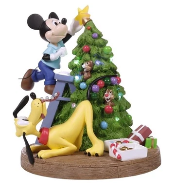Precious Moments Bring Home The Holiday Cheer Disney Mickey Mouse Pluto Light Up Foto 1 de 4