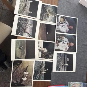 LITOGRAFÍA CROFTON FOTOGRAFÍA OFICIAL NASA APOLLO ALUNIZAJE FOTOGRAFÍAS, JUEGO DE 11 - Imagen 1 de 12