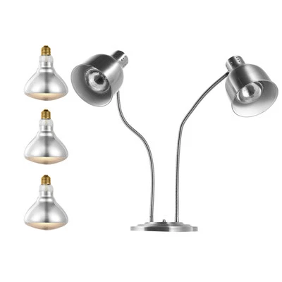 Commercial Food Heat Lamp 2-head Electric Catering for Food Restaurant - Image 1 of 4