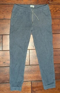 Taylor Stitch Men's The Apres Pant Joggers Waffle Knit Blue/Gray Size Medium - Photo 1 sur 12