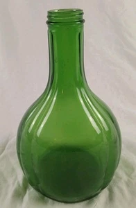 Seltene Vintage Duraglas grüne Glas Kühlschrank Trinkflasche ohne Deckel - Bild 1 von 7