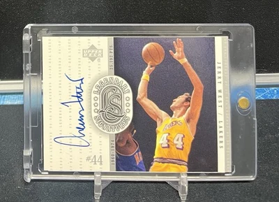 1999-2000 UPPER DECK NBA LEGENDS Jerry West LEGENDARY SIGNATURES Autograph AUTO - Image 1 of 2