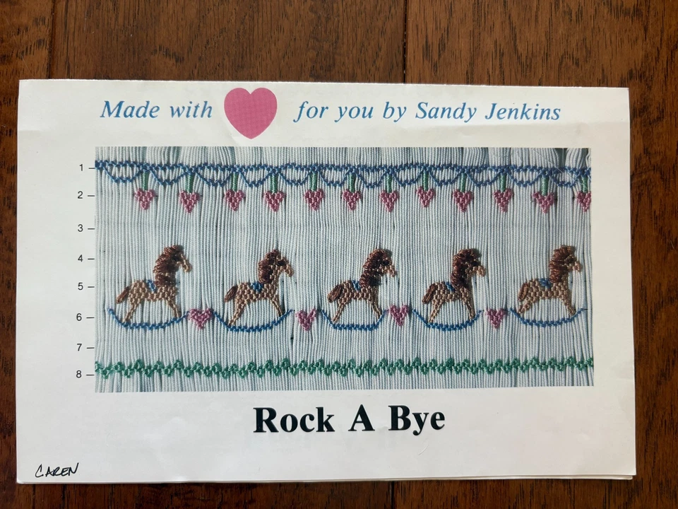 Rock A Bye Smocking Plate Sandy Jenkins 1983 Foto 1 de 1