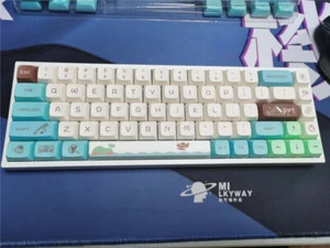 Forest Friends Cute Keycaps PBT 134 Key Caps XDA Height For Cherry MX Keyboard - Picture 1 of 8