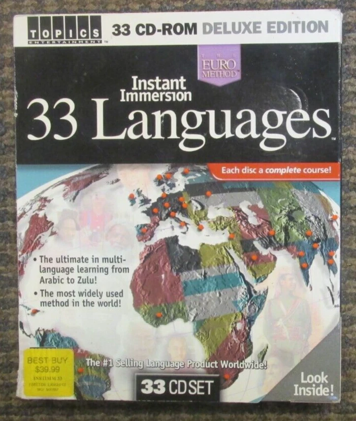 Topics Entertainment | 33 Languages Instant Immersion Euro Method | 33 CD-ROM - Image 1 of 4