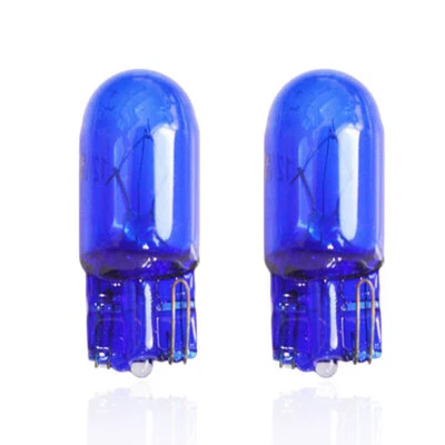 2X T10 W5W 12V Halogen 5W Blue Light Number Plate Interior Bulb - Image 1 of 4
