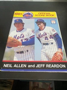 NEW YORK METS 1981 - OFFICIAL SCOREBOOK vs Cubs - Scored - Mint Cond. - Picture 1 of 3