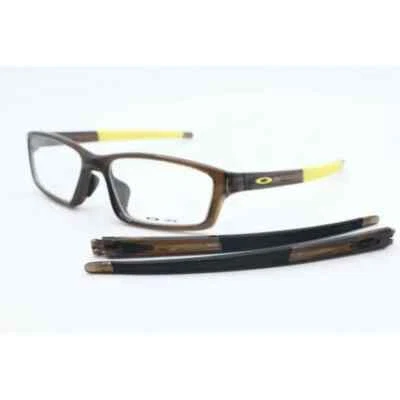 Nuevas gafas Oakley Crosslink OX 8029-1256 envolventes corteza/cáscara de limón + templos Foto 1 de 4