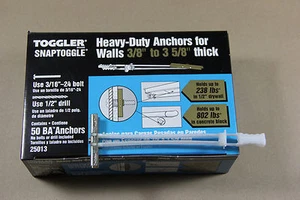 Toggler SnapToggle BA 50PK with Screws 10/24x2-1/2 Phil Pan Toggle Bolt 25013 - Picture 1 of 6