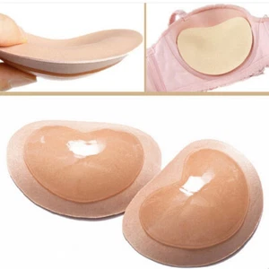 US Soft Bikini Bra Insert/Silicone Triangle Pads Enhancer/Swimsuit Push-up - Picture 1 of 12
