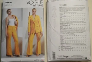 Vogue Pattern - V1870 - Misses' Jacket and Pants - Picture 1 of 1
