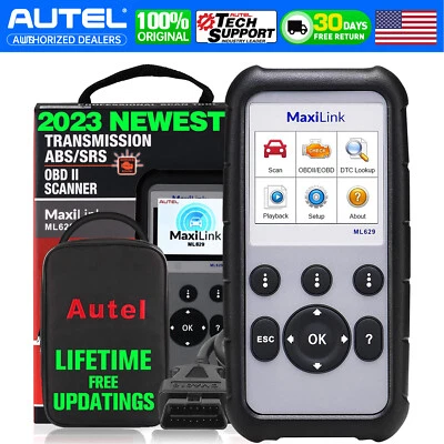 2025 Autel ML629 OBD2 Scanner ABS SRS Engine Transmission Auto VIN Code Reader - Imagem 1 de 4