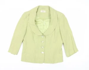 Kaliko Women's Green Blazer, Size 14, Shawl Collar, Lined - Picture 1 of 12