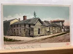 Primera casa construida con madera: Monterey, CA - Postal vintage - Imagen 1 de 3
