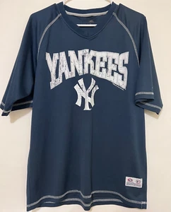 Vintage True Fan Mens Medium New York Yankees Polyester Short Sleeve T-Shirt - Picture 1 of 7