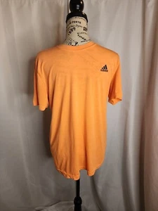 Adidas Orange Climalite T-Shirt Uomo Taglia Media - Foto 1 di 6