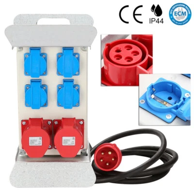 Stromverteiler CEE Adapter Starkstrom Wandverteiler Baustromverteiler 230V 16A - Bild 1 von 4