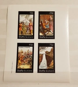 SCOTLAND -ART- PAINTINGS-COSTUMES-MINIATUR SHEET IMPERF MNH - Picture 1 of 1
