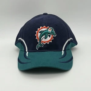 Miami Dolphins NFL Football FL Vtg Sports Strap Snapback Hat Baseball Cap NWT - Picture 1 of 15
