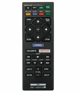 Sony RMT-VB201U BD Blu-Ray Disc Player TV Remote Control - Picture 1 of 1