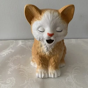 Vintage Seymour Mann Pretty Kitty Orange Tabby Kitten Cat Pitcher 1990 - Picture 1 of 11