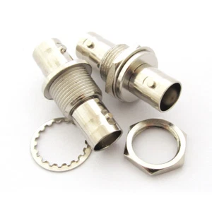 1 pieza BNC hembra a BNC conector adaptador recto mamparo de tuerca - Imagen 1 de 5
