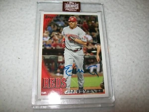 2023 TOPPS ARCHIVES 2010 JIM EDMONDS SIGNED AUTO #D1/1 CINCINNATI REDS - Picture 1 of 4