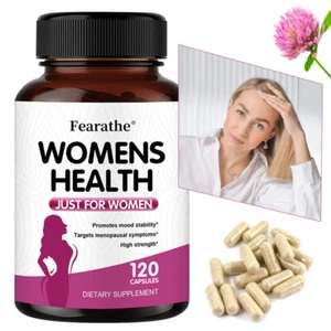 EXTRACTO DE TRÉBOL ROJO BUENO PARA LA SALUD DE LA MUJER Se dirige a los síntomas de la menopausia CÁPSULAS - Imagen 1 de 13
