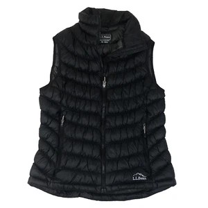 LL Bean Black Stowaway Down Puffer Downtek Vest Full Zip Women's Size XS - Bild 1 von 8