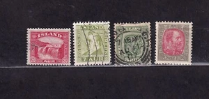 ISLAND INSEL 4 VINTAGE PORTOMARKEN AUS EINEM ALTEN ALBUM - Bild 1 von 2