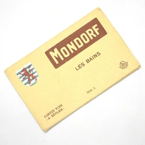 Carpeta de recuerdo vintage de 10 postales Mondorf les Bains E A Schaack Luxemburgo - Imagen 1 de 12