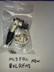 NEUTRIK NC3FRC RIGHT ANGLE FEMALE 3 POL NOS NICKEL SILVER 8XLRFNS - Picture 1 of 2