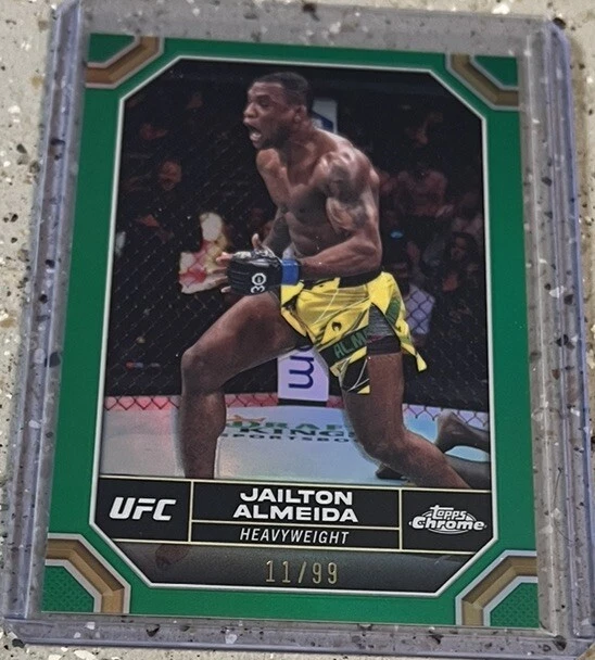 2024 Topps Chrome UFC Green /99 Jailton Almeida No. 86 !