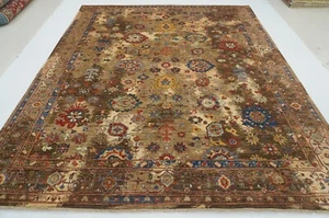 8 x 10 ft Brown Bidjar Afghan Hand Knotted Wool Oriental Modern Rug - Picture 1 of 21