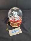 Disney's 101 Dalmations Snow Globe Music Box Plays "Playful Melody"
