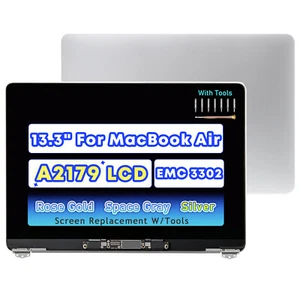 NEW LCD Screen Display Assembly Silver For MacBook Air 13" A2179 A1932 2019 2020 - Picture 1 of 6