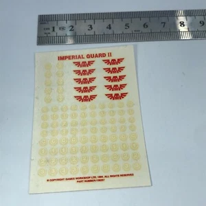 Classic Imperial Guard Transfer Sheet - Warhammer 40K T232 - Picture 1 of 1