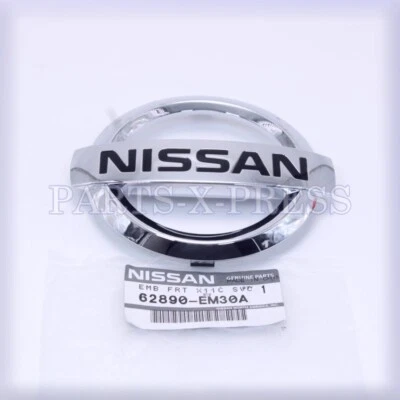 NEW OEM GENUINE NISSAN VERSA 2007 - 2012 FRONT BUMPER CHROME EMBLEM 62890-EM30A - Image 1 of 4